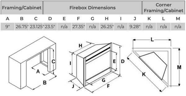 Dimplex 26-Inch Electrical Fireplace