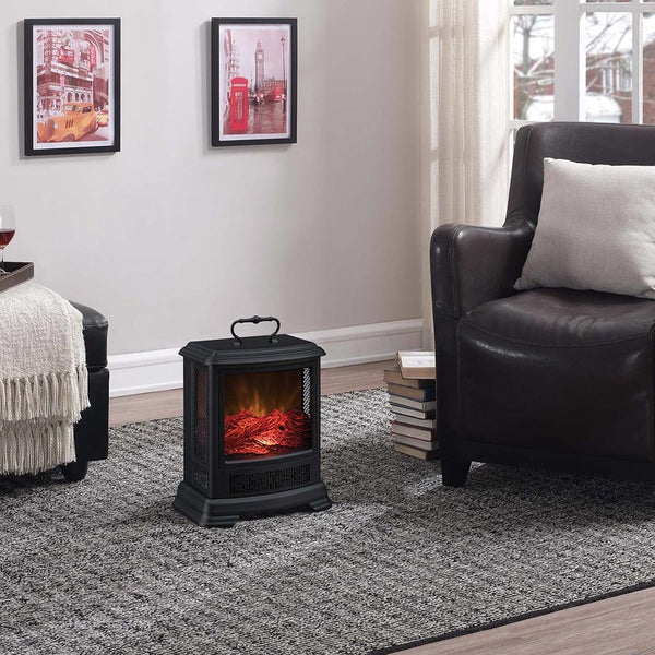 Duraflame Black Freestanding Electric Stove – Electric Fireplaces