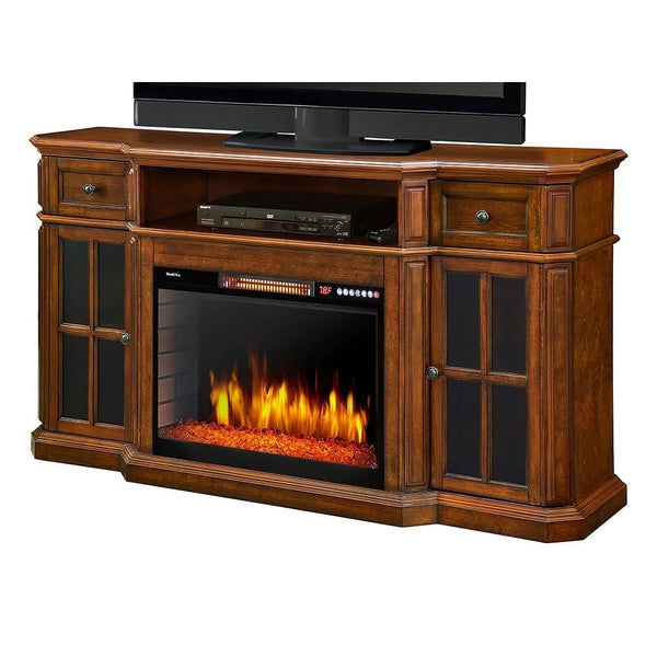 Sinclair Electric Fireplace TV Stand in Aged Cherry – Electric ...