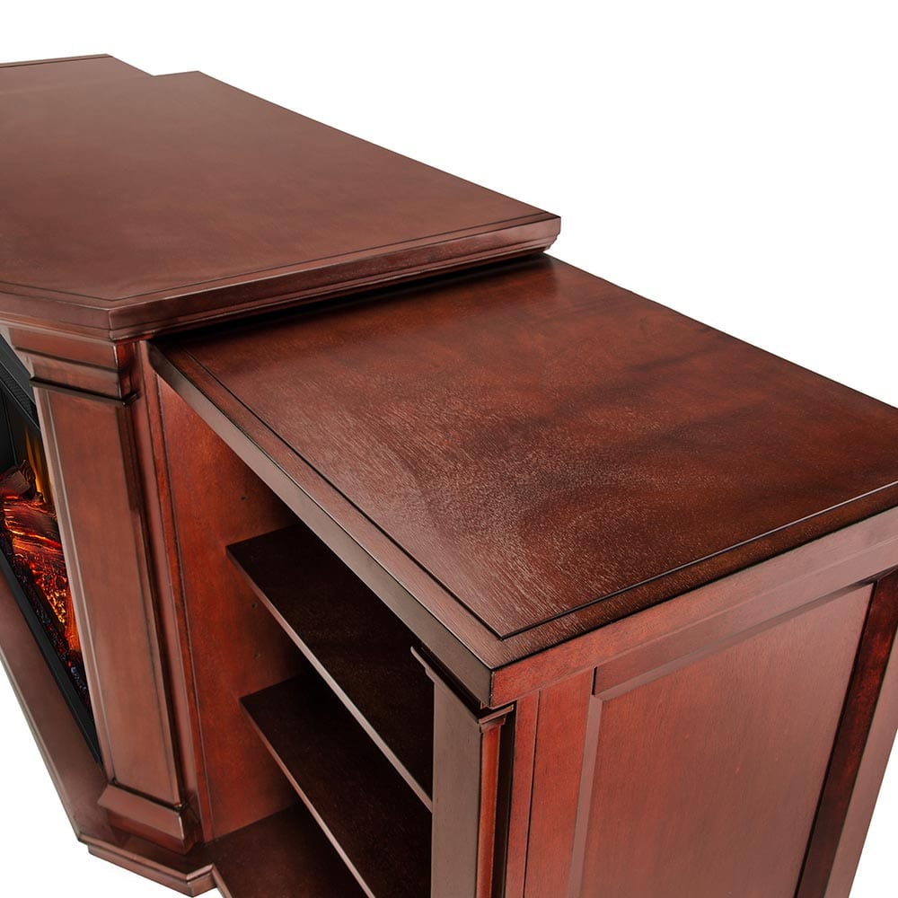 Dark Mahogany finish sale TV DVD Stand with lots of storage space L:57”, W:8”, H:24”