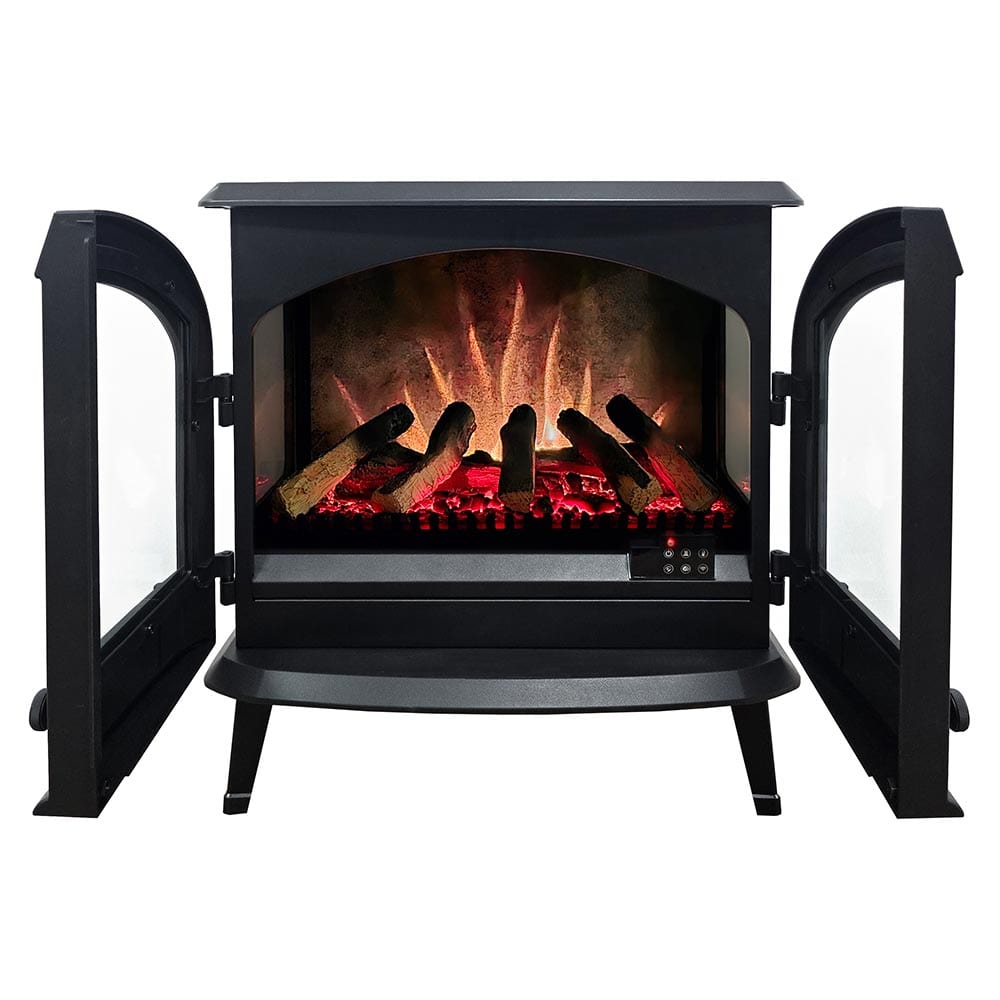 Modern Ember 26-in Smart Black Electric Fireplace Stove Heater – Electric  Fireplaces Direct