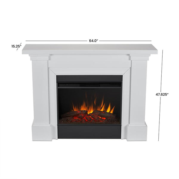 Manus Infrared Electric Fireplace Mantel Package in White – Electric ...