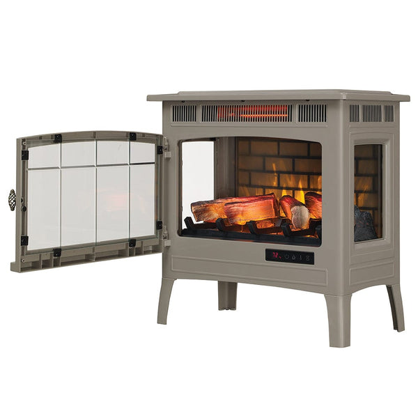 Duraflame 3D French Grey Infrared Electric Fireplace Stove with Remote ...