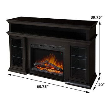 Bennett Espresso Electric Fireplace Entertainment Center – Electric ...