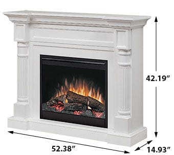 Winston Electric Fireplace Mantel Package in White – Electric ...