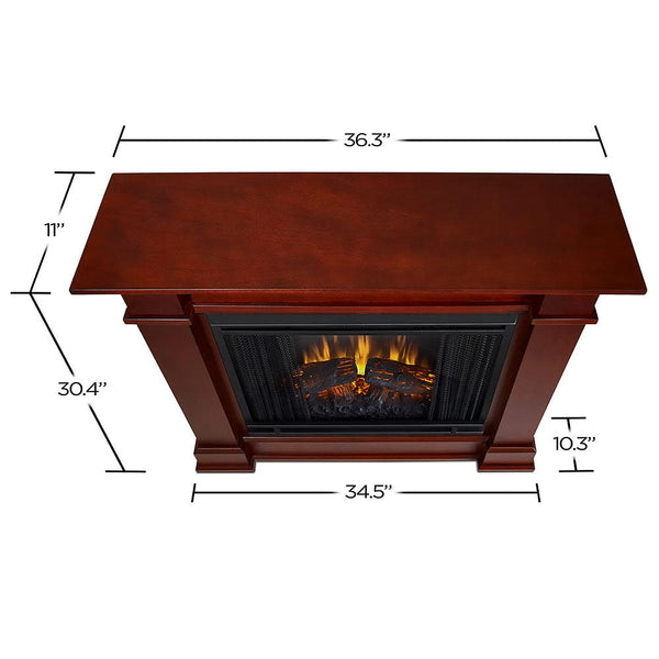 Devin Petite Electric Fireplace Mantel Package in Dark Espresso ...